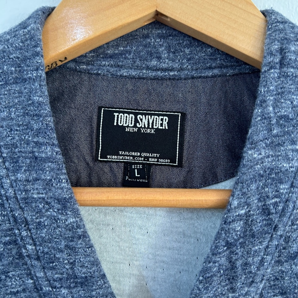 Todd Snyder Charcoal V-Neck Pullover